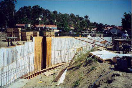 Construction of Water Wall 6